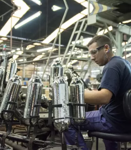 La actividad en el sector de la Industria manufacturera sufri� en mayo una ca�da interanual del 14,2%, seg�n el Indec