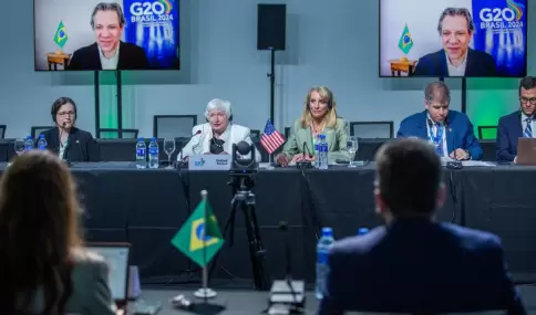 G20 Brasil, reunión de ministros de Economía y presidentes de bancos centrales.
