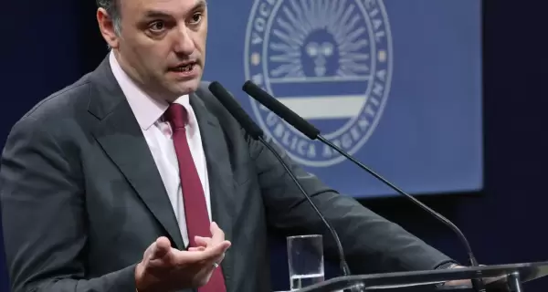El jefe de Gabinete, Manuel Adorni.