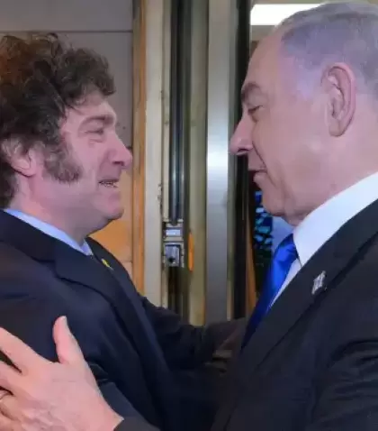 El encuentro del presidente Javier Milei con el primer ministro de Israel, Benjamn Netanyahu en febrero.
