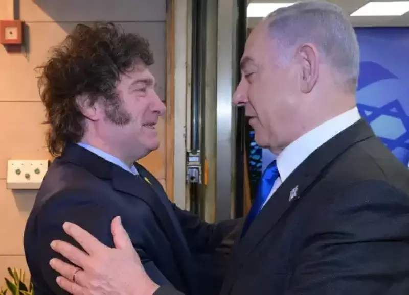 El encuentro del presidente Javier Milei con el primer ministro de Israel, Benjamn Netanyahu en febrero.