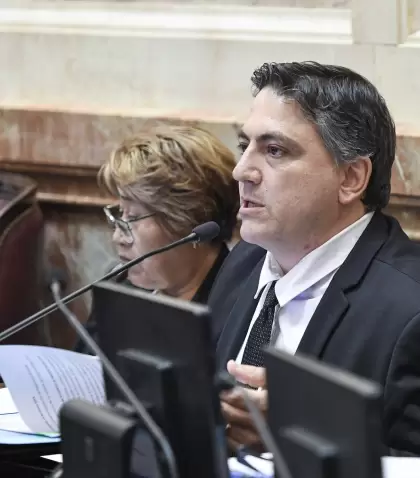 El senador nacional, Francisco Paoltroni, de La Libertad Avanza.
