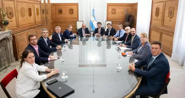 La reuni�n del ministro del Interior, Guillermo Francos, y el jefe de Gabinete, Nicol�s Posse, con diputados de Hacemos Coalici�n Federal.