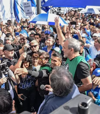 ATE, Apops y Casfpi frente a la sede central de Anses