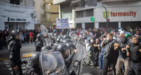 La represin policial de ayer en el microcentro porteo