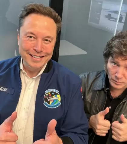 El encunetro entre Elon Musk y Javier Milei.