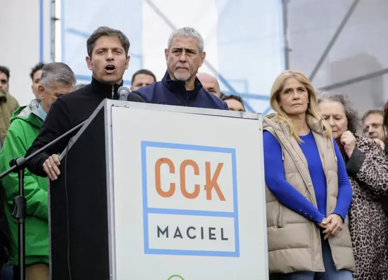 El gobernador de la provincia de Buenos Aires, Axel Kicillof, en la inauguracin del Centro Cultural Kirchner en Avellaneda el 27 de abril.