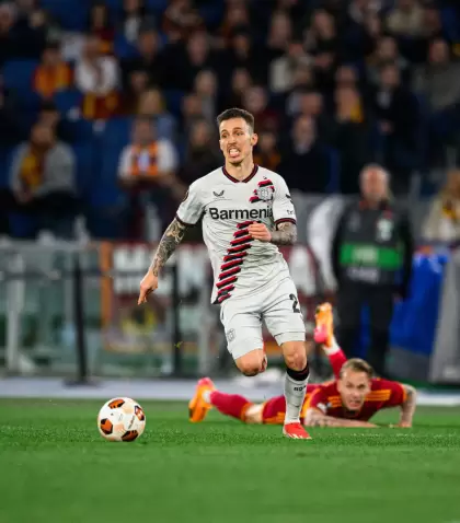 El Bayer Leverkusen se impuso 2-0 ante la Roma por la ida de las semifinales de la Europa League.