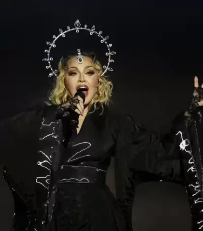 Madonna anoche en Ro de Janeiro.