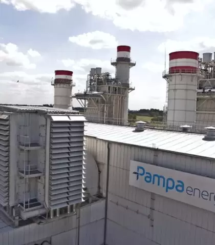 La Central Termoelctrica Genelba de Pampa Energa en la localidad de Marcos Paz.
