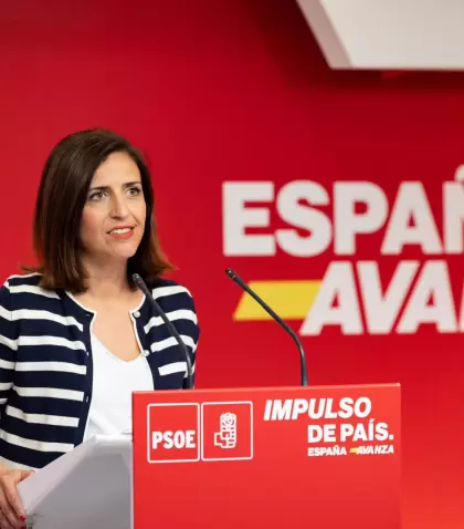 Esther Pea, vocera del Partido Socialista Obrero Espaol