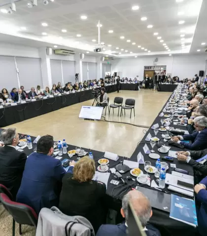 El plenario de rectores del Consejo Interuniversitario Nacional (CIN) en Santa Fe en abril.