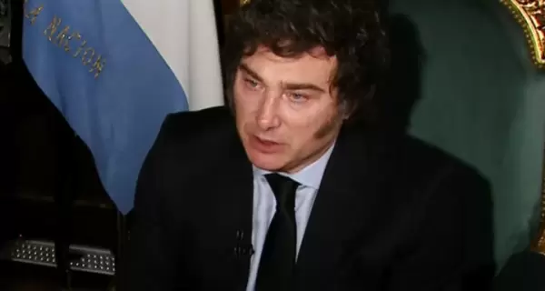 Javier Milei en una entrevista en TN.