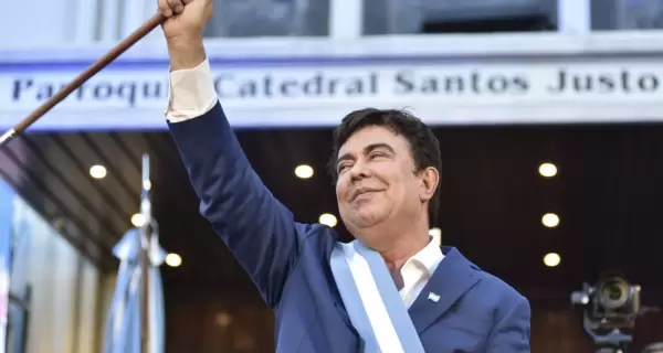 Espinoza en diciembre de 2023, durante el acto de asunci�n de su mandato municipal