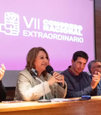 La presidenta del Partido Socialista, M�nica Fein.