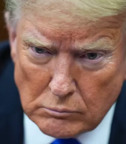 El expresidente de Estados Unidos en el tribunal penal de Manhattan, en Nueva York.