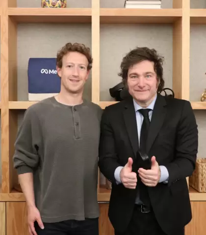 Milei y Zuckerberg