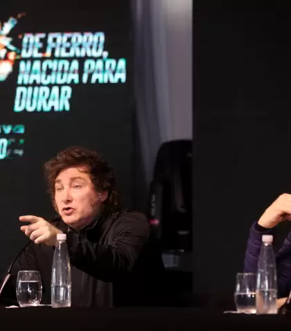 Javier Milei junto a Jos Luis Espert en la 30 edicin de Agroactiva