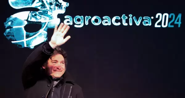 El presidente Javier Milei en la 30 edicin de la muestra Agroactiva en la provincia de Santa Fe.