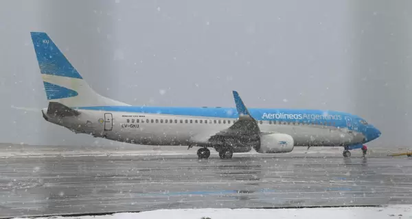 Un avi�n de Aerolineas Argentinas.