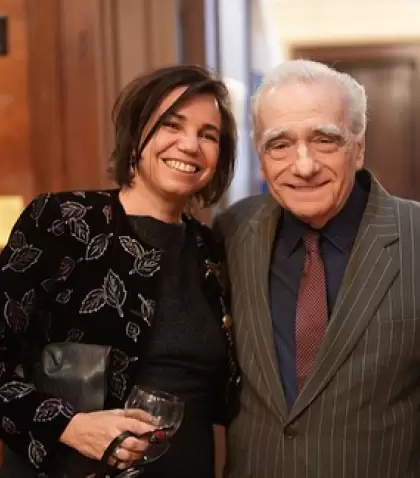 Celina Murga junto a Martin Scorsese