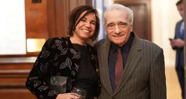 Celina Murga junto a Martin Scorsese