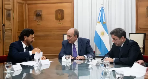 El gobernador de Salta, Gustavo Senz y el jefe de Gabinete, Guillermo Francos.