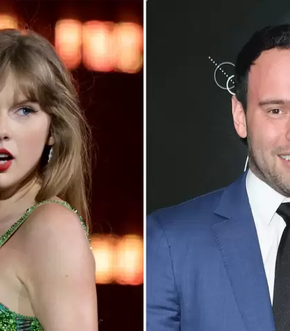 Taylor Swift y Scooter Braun.