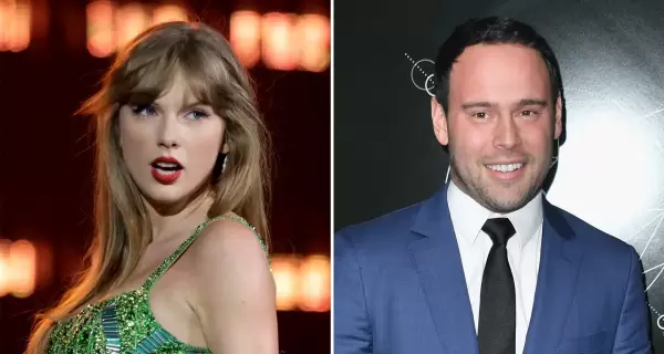 Taylor Swift y Scooter Braun.