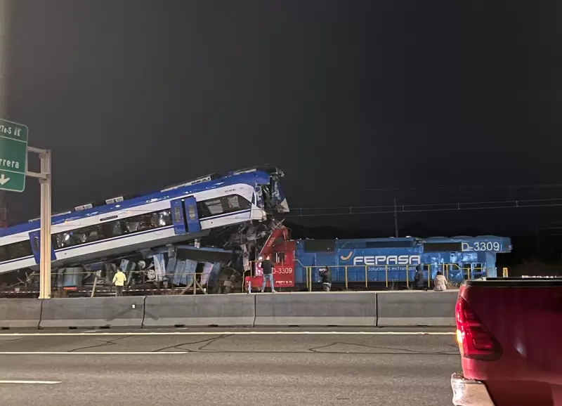 El choque de trenes al sur de Santiago de Chile que dej al menos 2 muertos y 9 heridos.