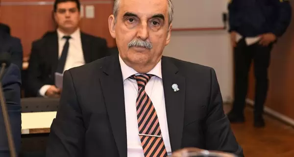 Guillermo Moreno en el inicio del juicio por la manipulaci�n de datos del Indec en abril.