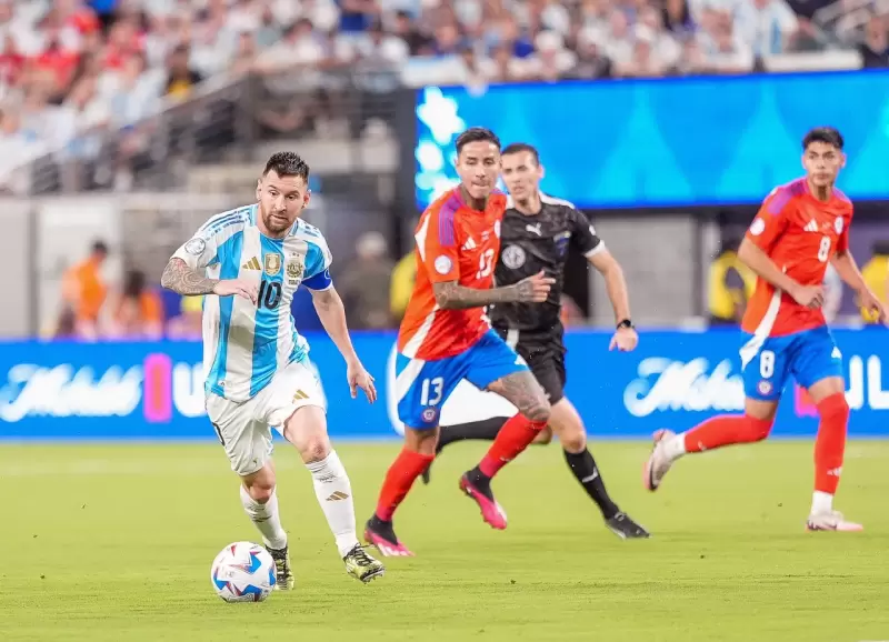 Lionel Messi contra Chile
