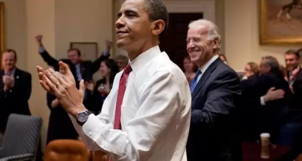 Obama junto a Biden