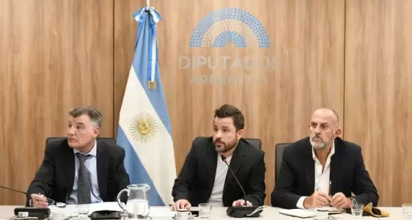 El diputado radical Mart�n Tetaz en la Comisi�n de Legislaci�n de Trabajo de la C�mara Baja