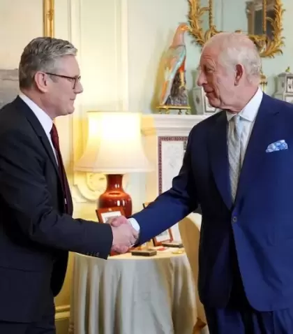 Keir Starmer y el rey Carlos III.