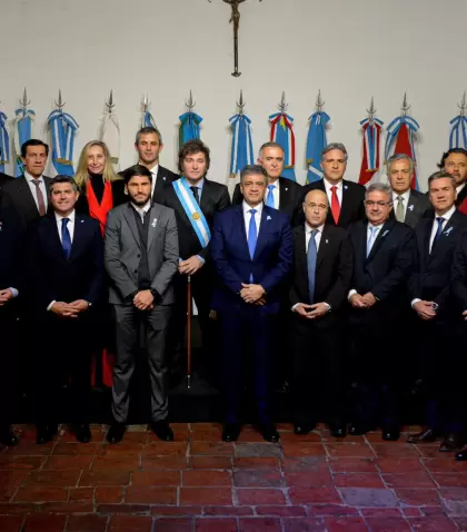 Firmantes del Pacto de Mayo en Tucum�n en 2024.