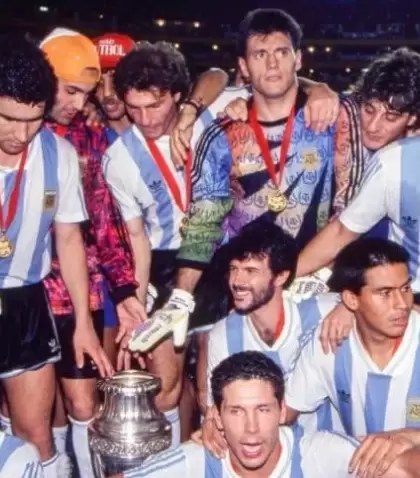 La consagracin de Argentina en la Copa Amrica de 1993.