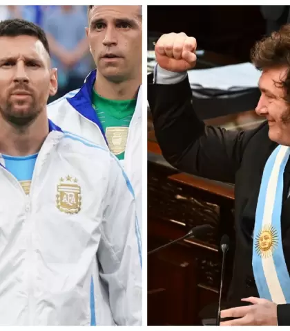 Messi y Milei