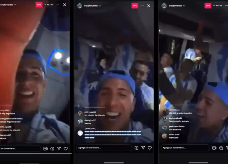 El video de los festejos de la Seleccin Argentina que se viraliz en redes y gener los repudios franceses.