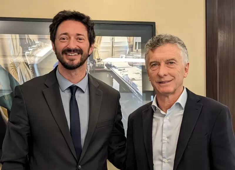 Martn Yeza y Mauricio Macri, en junio.