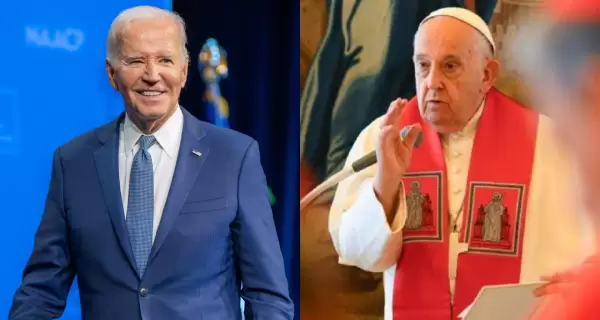 El presidente de Estados Unidos, Joe Biden, y el papa Francisco