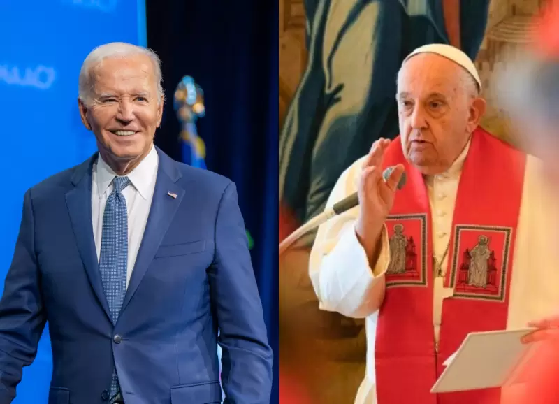 El presidente de Estados Unidos, Joe Biden, y el papa Francisco