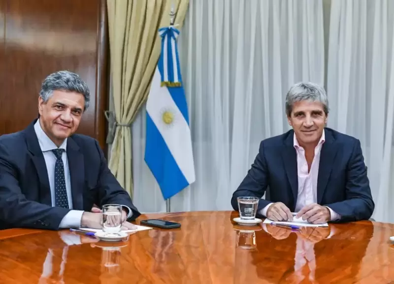 Jorge Macri y Luis Caputo.