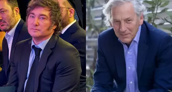 El presidente Javier Milei y el periodista Marcelo Longobardi