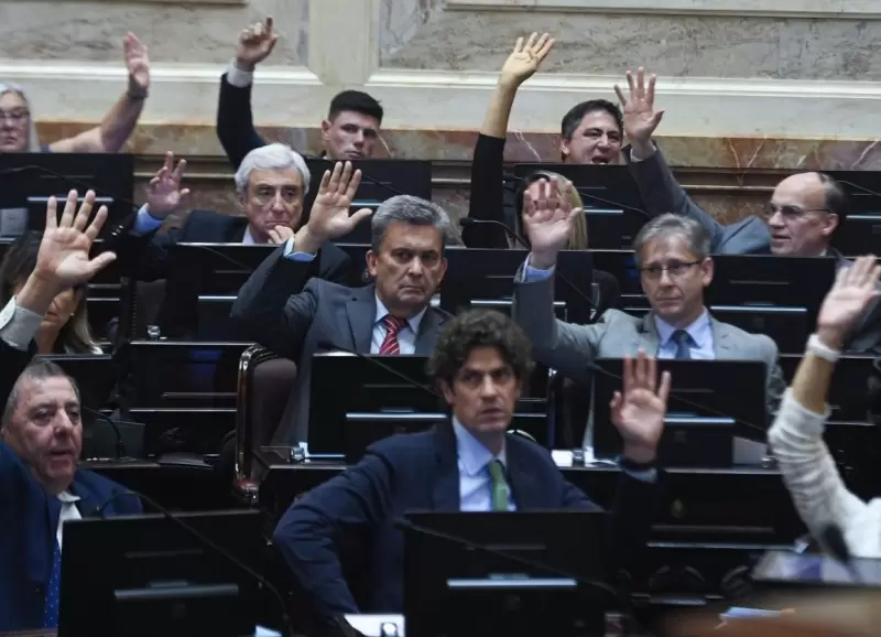 El bloque de Senadores de la UCR en el Congreso