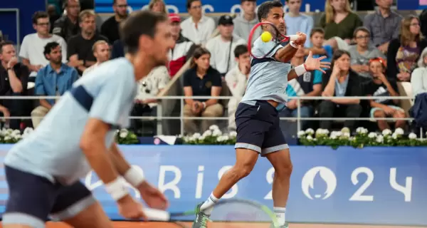 La pareja de dobles de Andrs Molteni y Mximo Gonzlez perdi frente a Rafael Nadal y Carlos Alcaraz en los Juegos Olmpicos Pars 2024