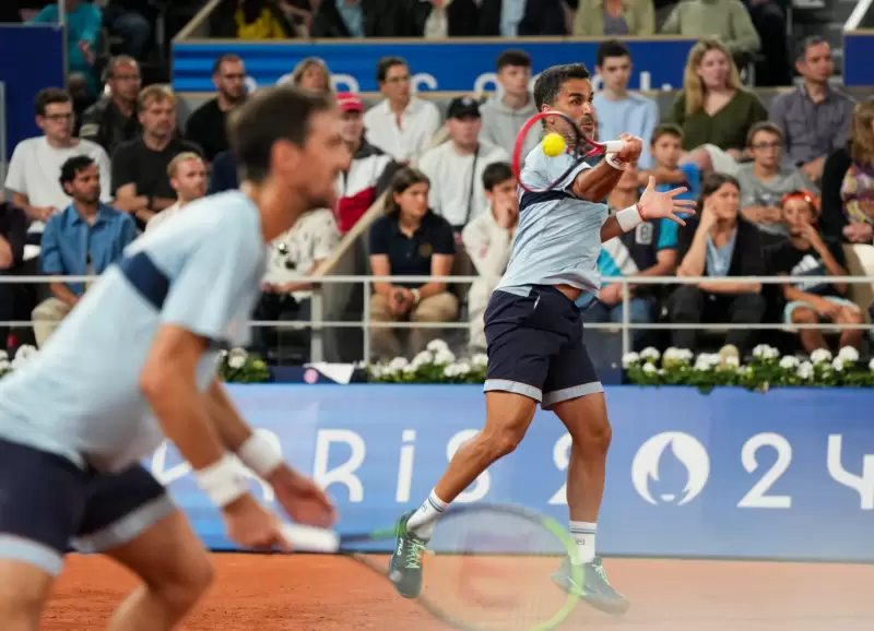 La pareja de dobles de Andrs Molteni y Mximo Gonzlez perdi frente a Rafael Nadal y Carlos Alcaraz en los Juegos Olmpicos Pars 2024