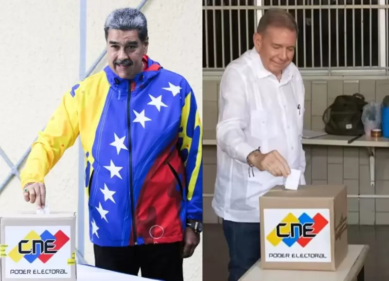 A la izquierda, Nicols Maduro, y a la derecha, Edmundo Gonzlez Urrutia.