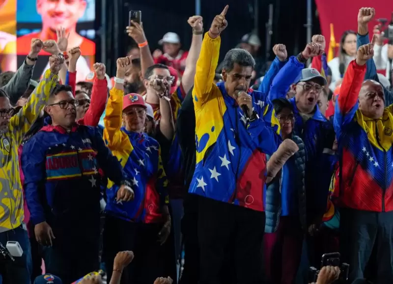 Maduro celebr el triunfo en Miraflores