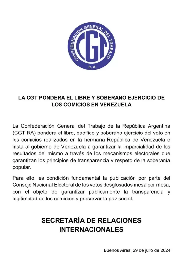Comunicado